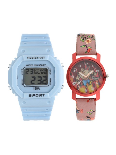 Fantasy World Unisex Kids Grey Printed Dial & Blue Straps Digital Watch FW-198A-BL-012-CH-RD1
Fantasy World Unisex Kids Grey Printed Dial & Blue Straps Digital Watch FW-198A-BL-012-CH-RD1