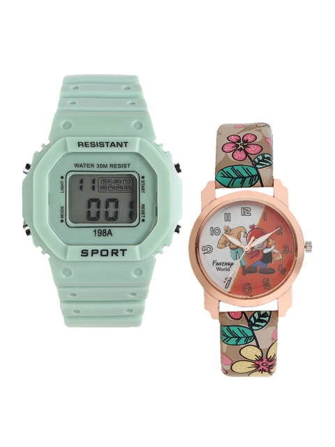Fantasy World Unisex Kids Grey Printed Dial & Green Straps Digital Watch FW-198A-GR-016-CH-RG1
Fantasy World Unisex Kids Grey Printed Dial & Green Straps Digital Watch FW-198A-GR-016-CH-RG1
