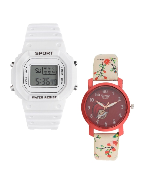 Fantasy World Unisex Kids Grey Dial & White Straps Digital Watch FW-198A-WH-012-CH-RD4
Fantasy World Unisex Kids Grey Dial & White Straps Digital Watch FW-198A-WH-012-CH-RD4