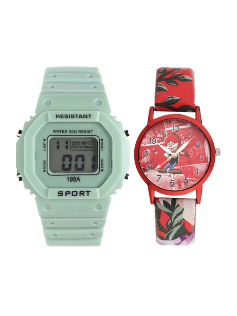 Fantasy World Unisex Kids Grey Dial & Green Straps Digital Watch FW-198A-GR-012-CH-RD3
Fantasy World Unisex Kids Grey Dial & Green Straps Digital Watch FW-198A-GR-012-CH-RD3