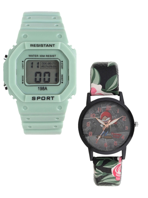 Fantasy World Unisex Kids Grey Dial & Green Straps Digital Watch FW-198A-GR-014-CH-BK2
Fantasy World Unisex Kids Grey Dial & Green Straps Digital Watch FW-198A-GR-014-CH-BK2