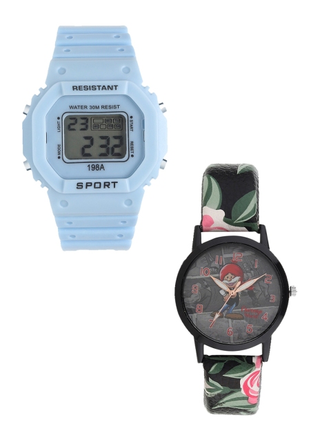 Fantasy World Unisex Kids Grey Dial & Blue Straps Digital Watch FW-198A-BL-014-CH-BK2
Fantasy World Unisex Kids Grey Dial & Blue Straps Digital Watch FW-198A-BL-014-CH-BK2