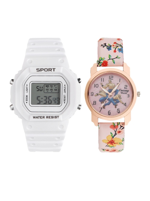 Fantasy World Unisex Kids Grey Printed Dial & White Textured Straps Digital Watch FW-198A-WH-016-CH-RG3
Fantasy World Unisex Kids Grey Printed Dial & White Textured Straps Digital Watch FW-198A-WH-016-CH-RG3