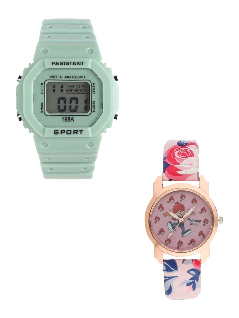 Fantasy World Unisex Kids Grey Printed Dial & Green Textured Straps Digital Watch FW-198A-GR-016-CH-RG2
Fantasy World Unisex Kids Grey Printed Dial & Green Textured Straps Digital Watch FW-198A-GR-016-CH-RG2