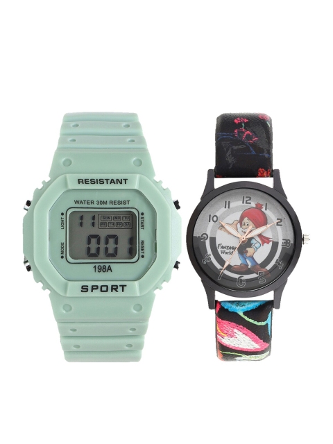Fantasy World Unisex Kids Grey Dial & Green Textured Straps Digital Watch FW-198A-GR-014-CH-BK4
Fantasy World Unisex Kids Grey Dial & Green Textured Straps Digital Watch FW-198A-GR-014-CH-BK4