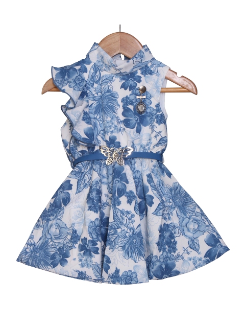 Enfance Blue Floral Dress