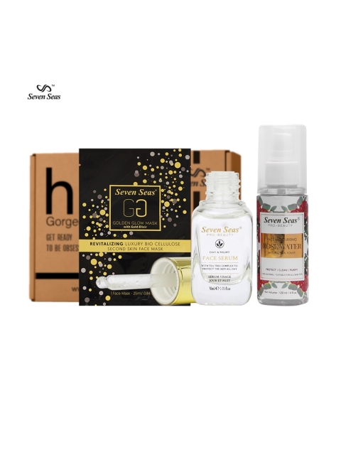 Seven Seas Face Care Set for Glowing Skin - Face Mask 25ml - Face Serum 30ml - Toner 120ml, Black
Seven Seas Face Care Set for Glowing Skin - Face Mask 25ml - Face Serum 30ml - Toner 120ml, Black