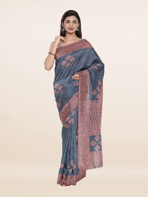 Pothys Women Grey Sarees