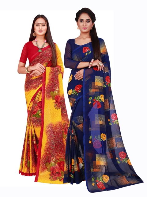 Florence Women Maroon Sarees