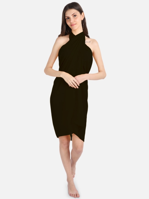 EROTISSCH Women Black Solid Sarong