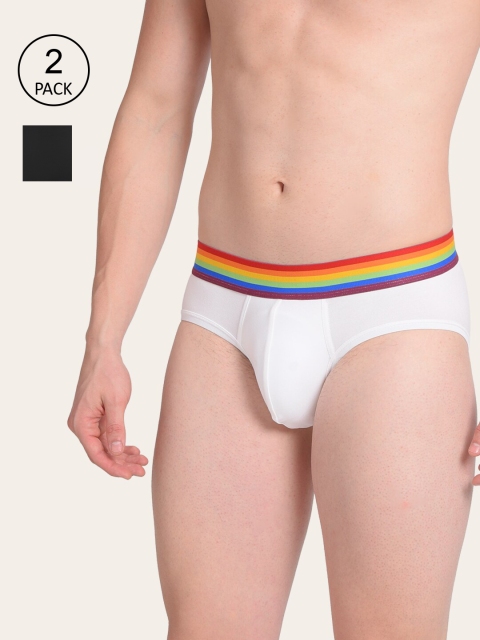 DAMENSCH Men Pack of 2 White Solid Deo-Soft Supima Modal Basic Briefs DAM-ER-PR2-B-WB-FW
DAMENSCH Men Pack of 2 White Solid Deo-Soft Supima Modal Basic Briefs DAM-ER-PR2-B-WB-FW
