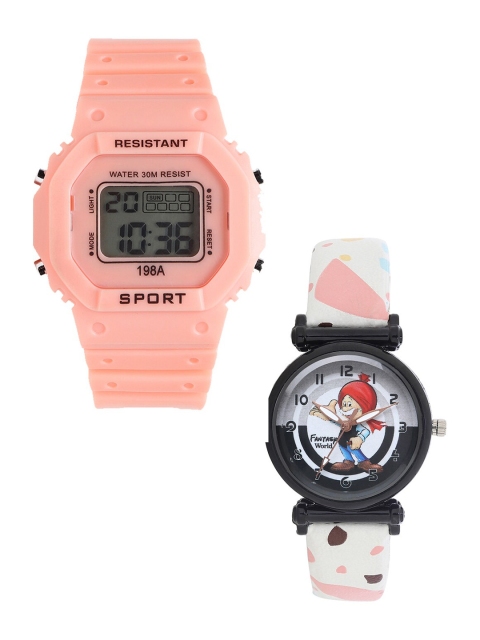 Fantasy World Unisex Kids Grey Dial & Orange Straps Analogue and Digital Watch FW-198A-OR-022-CH-BK2
Fantasy World Unisex Kids Grey Dial & Orange Straps Analogue and Digital Watch FW-198A-OR-022-CH-BK2