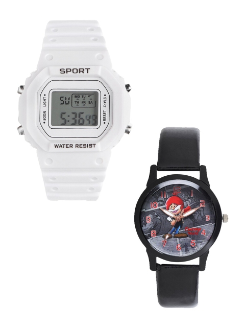 Fantasy World Unisex Kids Grey Dial & White Straps Analogue Watch FW-198A-WH-022-CH-BK1
Fantasy World Unisex Kids Grey Dial & White Straps Analogue Watch FW-198A-WH-022-CH-BK1