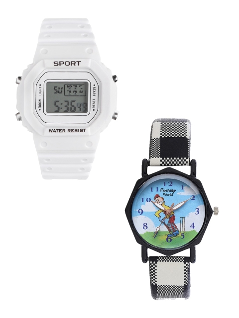 Fantasy World Unisex Kids Grey Printed Dial & White Bracelet Style Straps Analogue Watch
Fantasy World Unisex Kids Grey Printed Dial & White Bracelet Style Straps Analogue Watch