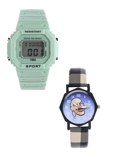 Fantasy World Unisex Kids Grey Dial & Green Bracelet Style Straps Analogue Watch FW-198A-GR-022-CH-BK8
Fantasy World Unisex Kids Grey Dial & Green Bracelet Style Straps Analogue Watch FW-198A-GR-022-CH-BK8