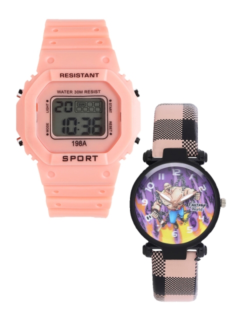 Fantasy World Unisex Kids Grey Printed Dial & Orange Bracelet Style Straps Digital Watch
Fantasy World Unisex Kids Grey Printed Dial & Orange Bracelet Style Straps Digital Watch