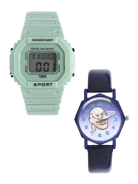 Fantasy World Unisex Kids Grey Printed Dial & Green Straps Analogue Watch FW-198A-GR-020-CH-BL2
Fantasy World Unisex Kids Grey Printed Dial & Green Straps Analogue Watch FW-198A-GR-020-CH-BL2