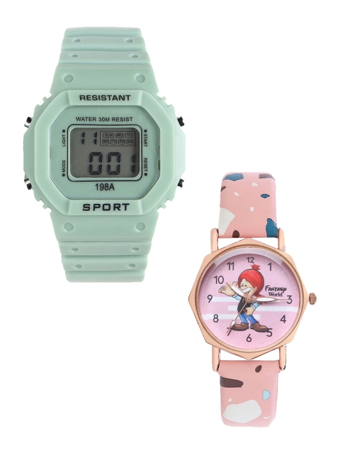 Fantasy World Unisex Kids Grey Dial & Green Straps Digital Watch FW-198A-GR-021-CH-CP1
Fantasy World Unisex Kids Grey Dial & Green Straps Digital Watch FW-198A-GR-021-CH-CP1
