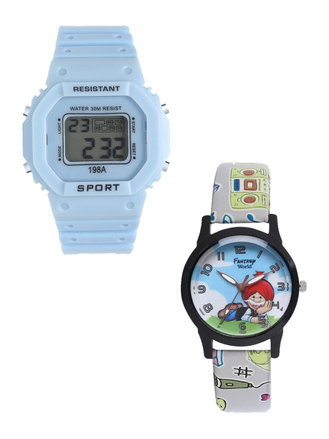 Fantasy World Unisex Kids Grey Dial & Blue Straps Digital Watch FW-198A-BL-022-CH-BK5
Fantasy World Unisex Kids Grey Dial & Blue Straps Digital Watch FW-198A-BL-022-CH-BK5