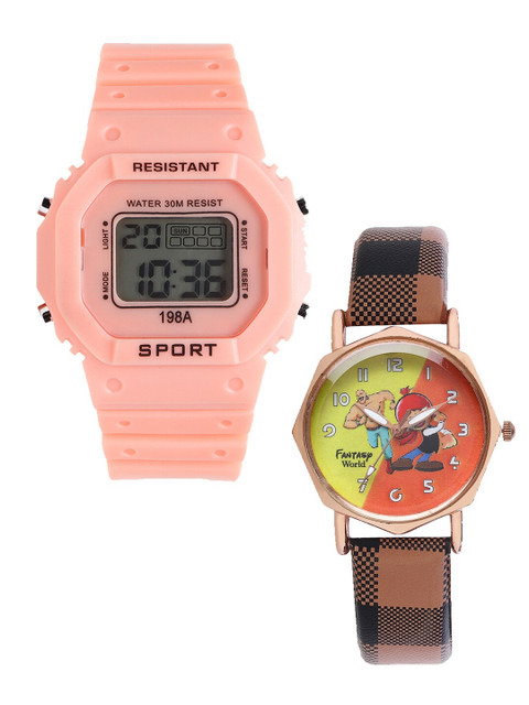 Fantasy World Unisex Kids Grey Dial & Orange Bracelet Style Straps Analogue Watch FW-198A-OR-021-CH-CP2
Fantasy World Unisex Kids Grey Dial & Orange Bracelet Style Straps Analogue Watch FW-198A-OR-021-CH-CP2
