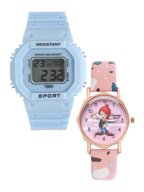 Fantasy World Unisex Kids Grey Dial & Blue Straps Digital Watch FW-198A-BL-021-CH-CP1
Fantasy World Unisex Kids Grey Dial & Blue Straps Digital Watch FW-198A-BL-021-CH-CP1