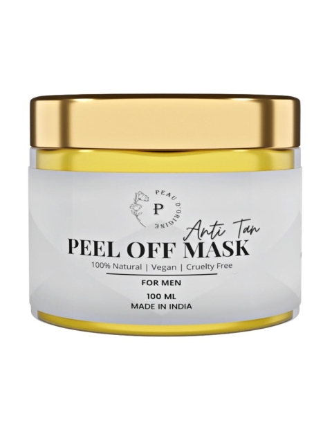 Peau D'origine Men 100% Natural Anti Tan Peel Off Mask with Hyaluronic Acid - 100 ml, Gold
Peau D'origine Men 100% Natural Anti Tan Peel Off Mask with Hyaluronic Acid - 100 ml, Gold