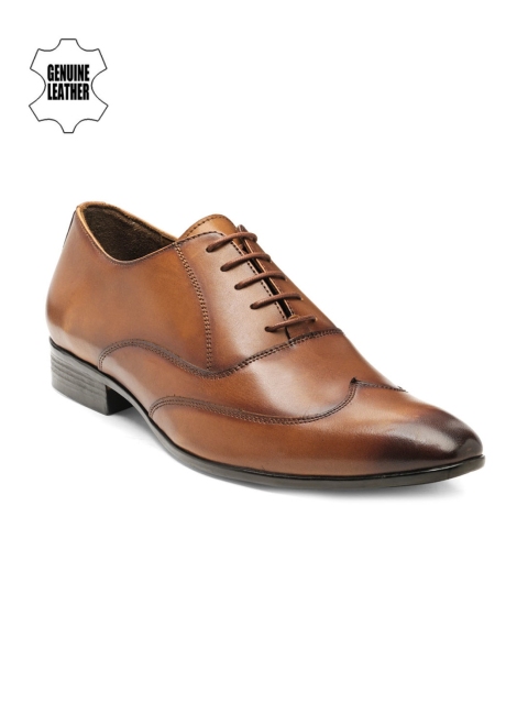 Teakwood Leathers Men Tan Brown Leather Formal Shoes