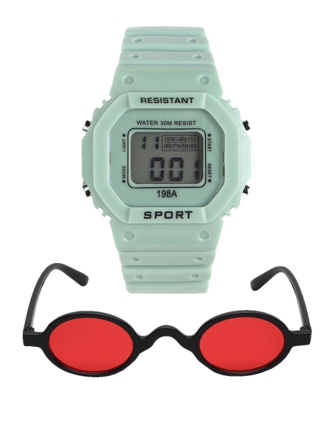 Fantasy World Unisex Kids Grey Dial & Green Bracelet Style Straps Digital Multi Function Watch
Fantasy World Unisex Kids Grey Dial & Green Bracelet Style Straps Digital Multi Function Watch