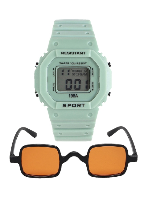 Fantasy World Unisex Kids Grey Dial & Green Bracelet Style Straps Digital Multi Function Watch
Fantasy World Unisex Kids Grey Dial & Green Bracelet Style Straps Digital Multi Function Watch