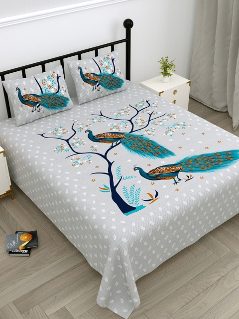 Aura Unisex Green Bedsheets