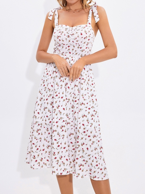 URBANIC White Floral Dress
