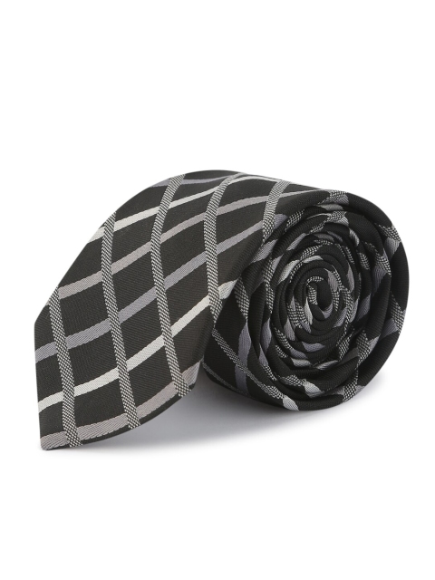 ELLIS Men Black Printed Broad Tie