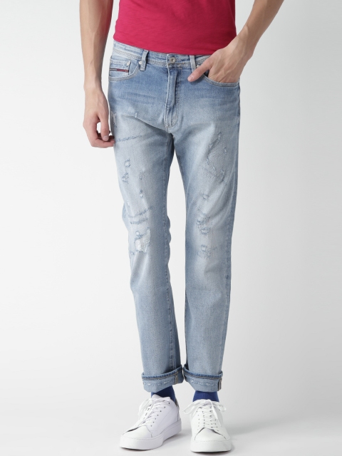 Tommy Hilfiger Men Blue Slater Straight Slim Fit Mildly Distressed Stretchable Jeans
Tommy Hilfiger Men Blue Slater Straight Slim Fit Mildly Distressed Stretchable Jeans