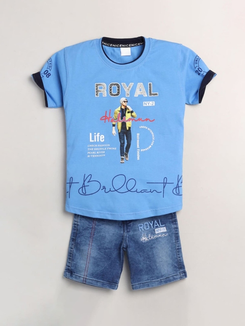 Hopscotch Boys Blue Clothing Set