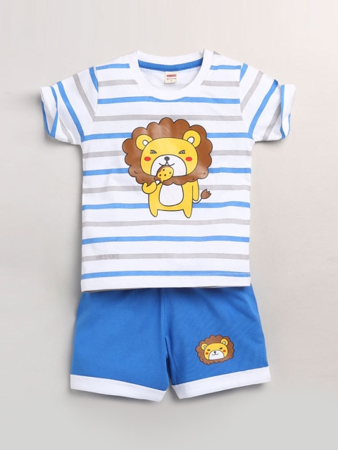 Hopscotch Boys White Clothing Set