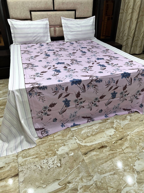 Pure Decor Unisex Purple Bedsheets