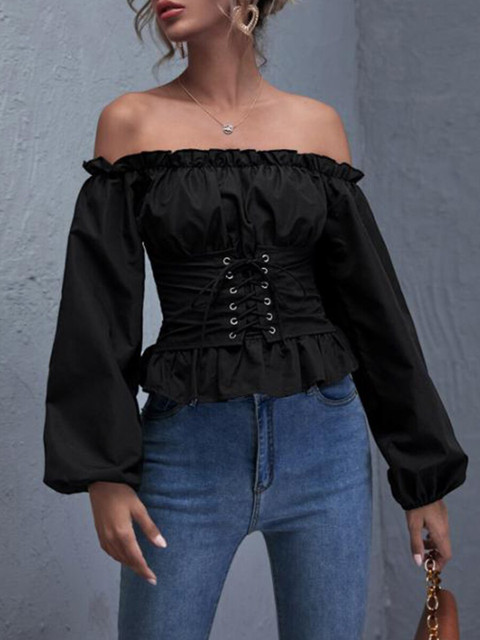 URBANIC White Off-Shoulder Bardot Top
URBANIC White Off-Shoulder Bardot Top