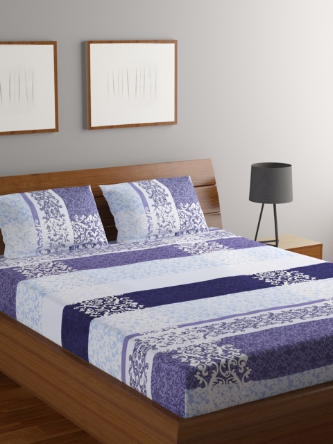 MODEFE Unisex Navy Blue Bedsheets