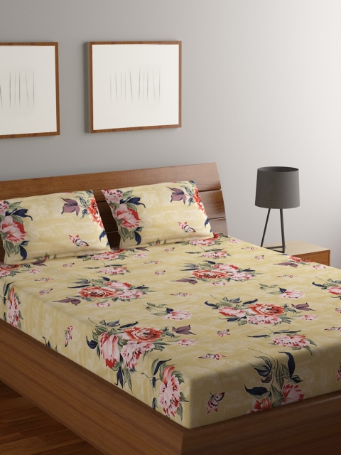 MODEFE Unisex Yellow Bedsheets