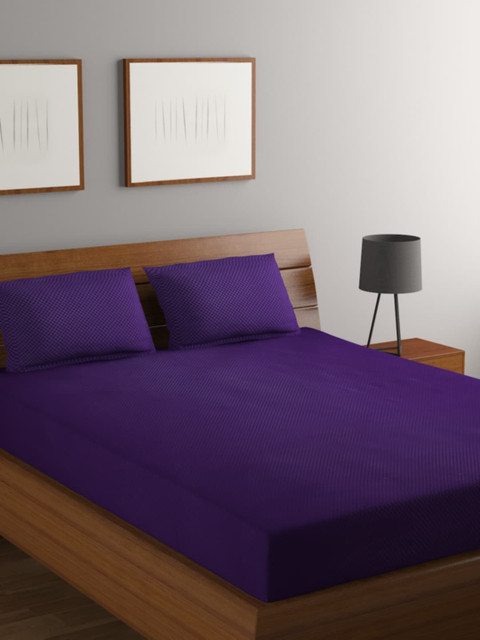 MODEFE Purple 180 TC Queen Bedsheet with 2 Pillow Covers
MODEFE Purple 180 TC Queen Bedsheet with 2 Pillow Covers