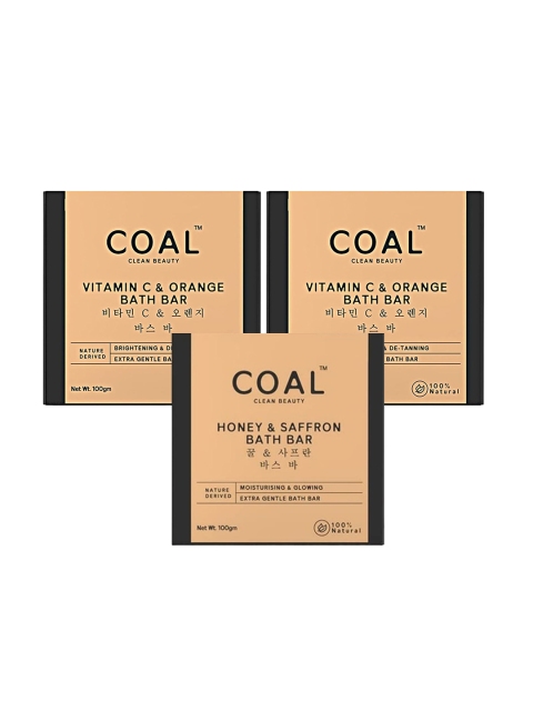 COAL CLEAN BEAUTY Bathing Soap Set - 1 Honey & Saffron + 2 Vitamin C & Orange - 100g Each, Beige
COAL CLEAN BEAUTY Bathing Soap Set - 1 Honey & Saffron + 2 Vitamin C & Orange - 100g Each, Beige