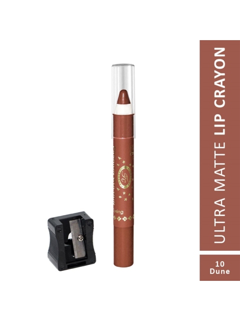 Fashion Women Colour Ultra Matte Waterproof Vegan Lip Crayon with Sharpener 2.8 g -Dune 10, Brown
Fashion Women Colour Ultra Matte Waterproof Vegan Lip Crayon with Sharpener 2.8 g -Dune 10, Brown