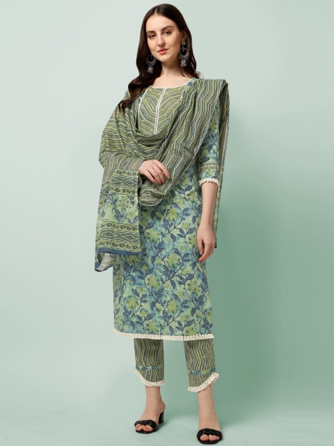 MIRCHI FASHION Women Turquoise Blue Embroidered Panelled Sequinned Kurti with Trousers & With Dupatta
MIRCHI FASHION Women Turquoise Blue Embroidered Panelled Sequinned Kurti with Trousers & With Dupatta
