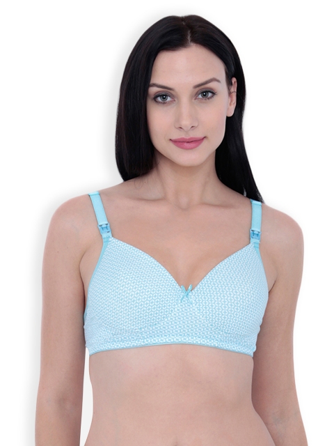Inner Sense Printed Non-Wired Lightly Padded Maternity Sustainable Bra IMB008A, Blue
Inner Sense Printed Non-Wired Lightly Padded Maternity Sustainable Bra IMB008A, Blue