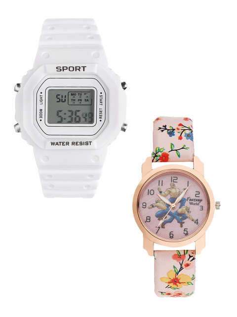 Fantasy World Kids White & Pink Watch Gift Set FWGiftSet-198A-WH-016-CH-RG3
Fantasy World Kids White & Pink Watch Gift Set FWGiftSet-198A-WH-016-CH-RG3