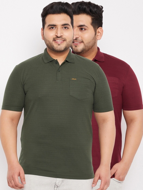 Adobe Men Multicoloured 2 Polo Collar T-shirt, Multi