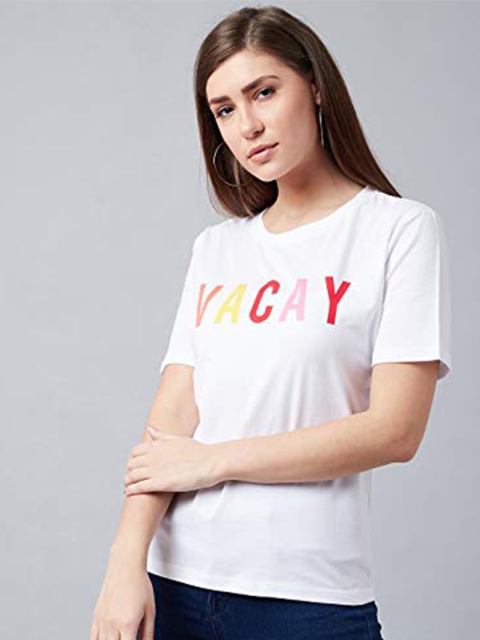 STALK White Print Top
