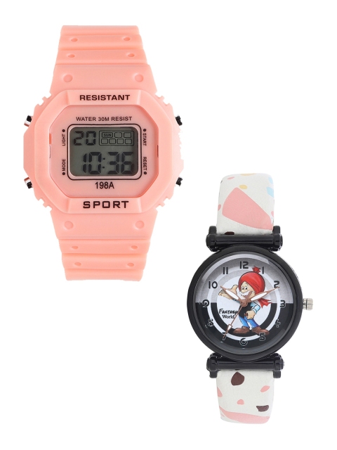 Fantasy World Unisex Kids Set Of 2 Orange & White Watch Gift Set 198A-OR-022-CH-BK2-Orange
Fantasy World Unisex Kids Set Of 2 Orange & White Watch Gift Set 198A-OR-022-CH-BK2-Orange