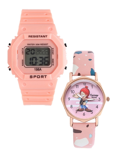 Fantasy World Kids Set Of 2 Orange & Pink Watch Gift Set FWGiftSet-198A-OR-021-CH-CP1
Fantasy World Kids Set Of 2 Orange & Pink Watch Gift Set FWGiftSet-198A-OR-021-CH-CP1