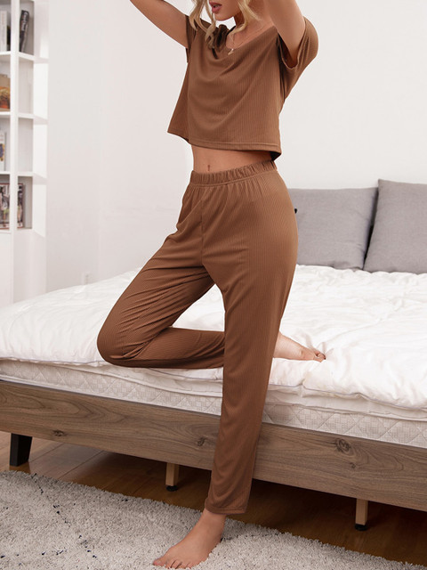URBANIC Women Coffee Brown Night suit
URBANIC Women Coffee Brown Night suit